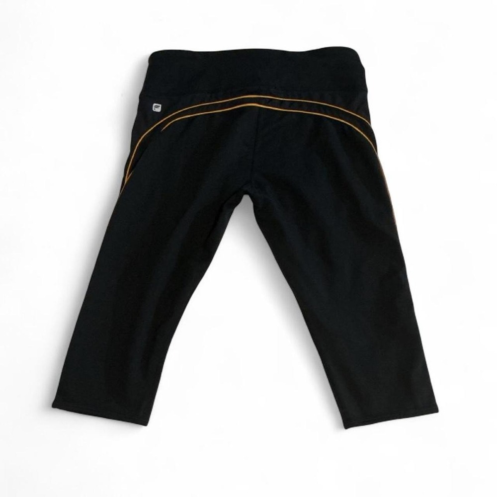 Fabletics Capri‎ Leggings Womens S Black Excellent Contrast Piping Active